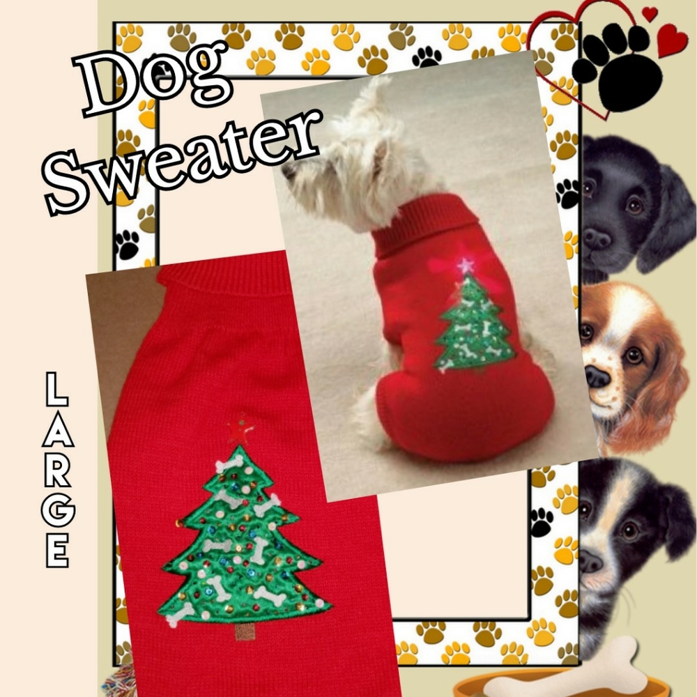 ❌❌SOLD❌❌ FINAL 🔥 🐾🐶 CHRISTMAS Dog Sweater SIZE Medium/Large
